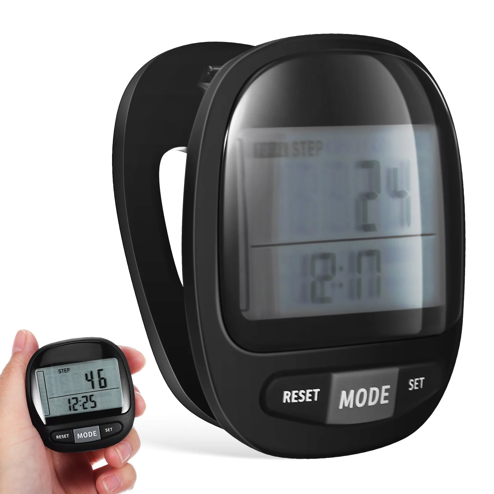 Pedometer for Walking Step Counter with 7 Day Memory Clip on Design Portable Small Lightweight Accurate Tracking for Fitness
Pedometer for Walking Step Counter with 7 Day Memory Clip on Design Portable Small Lightweight Accurate Tracking for Fitness