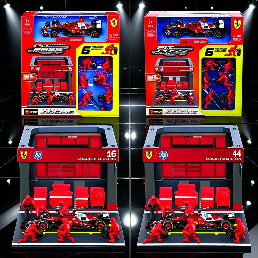 Bburago 1:43 DIY Pit Stop House 2025 Ferrari SF25 #16 Charles Leclerc #44 Lewis Hamilton alloy car model die cast toy
Bburago 1:43 DIY Pit Stop House 2025 Ferrari SF25 #16 Charles Leclerc #44 Lewis Hamilton alloy car model die cast toy
