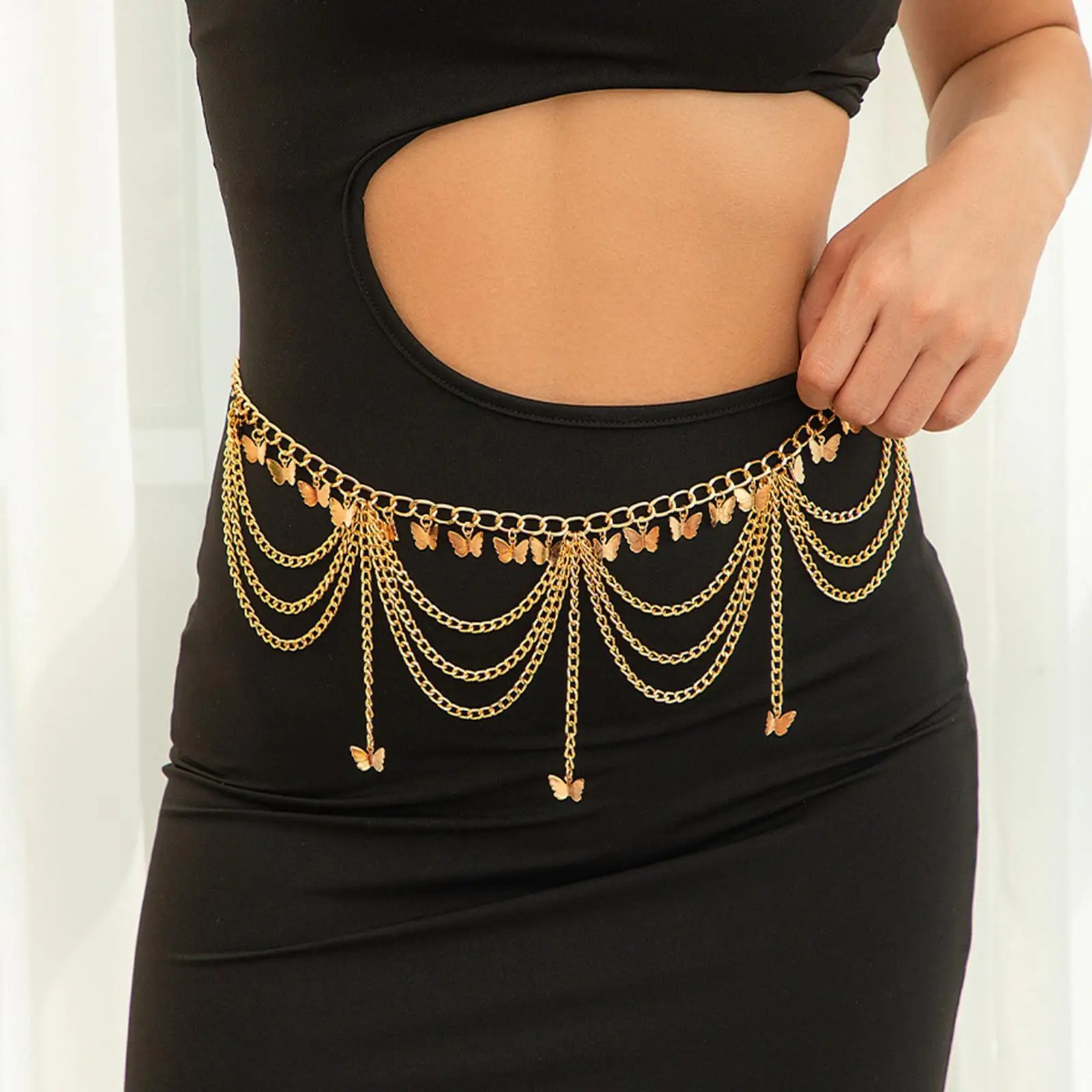 Waist Chain for Women Chain Belt Decoration Stylish Jeans Pants Belt Tassel Creative Casual Adjustable Body Chain Body Jewelry
Waist Chain for Women Chain Belt Decoration Stylish Jeans Pants Belt Tassel Creative Casual Adjustable Body Chain Body Jewelry