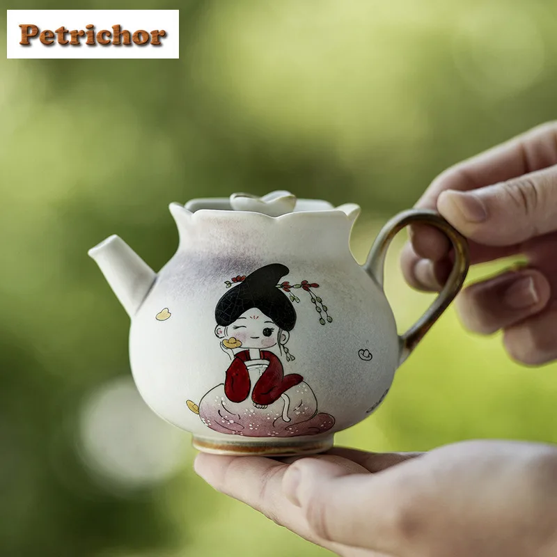 150ml Hand-painted Tang Dynasty Ladies With Teacup Teapot Zen Tea Infuser Pot Tea Soaking Kettle With Filter Tea Services Gift
150ml Hand-painted Tang Dynasty Ladies With Teacup Teapot Zen Tea Infuser Pot Tea Soaking Kettle With Filter Tea Services Gift