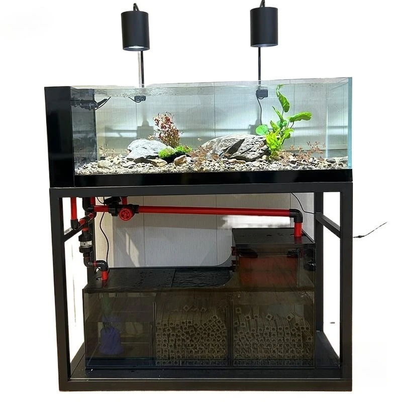 Tank landscaping bottom filter fish tank living room ultra-white glass aquatic plant tank side overflow
Tank landscaping bottom filter fish tank living room ultra-white glass aquatic plant tank side overflow