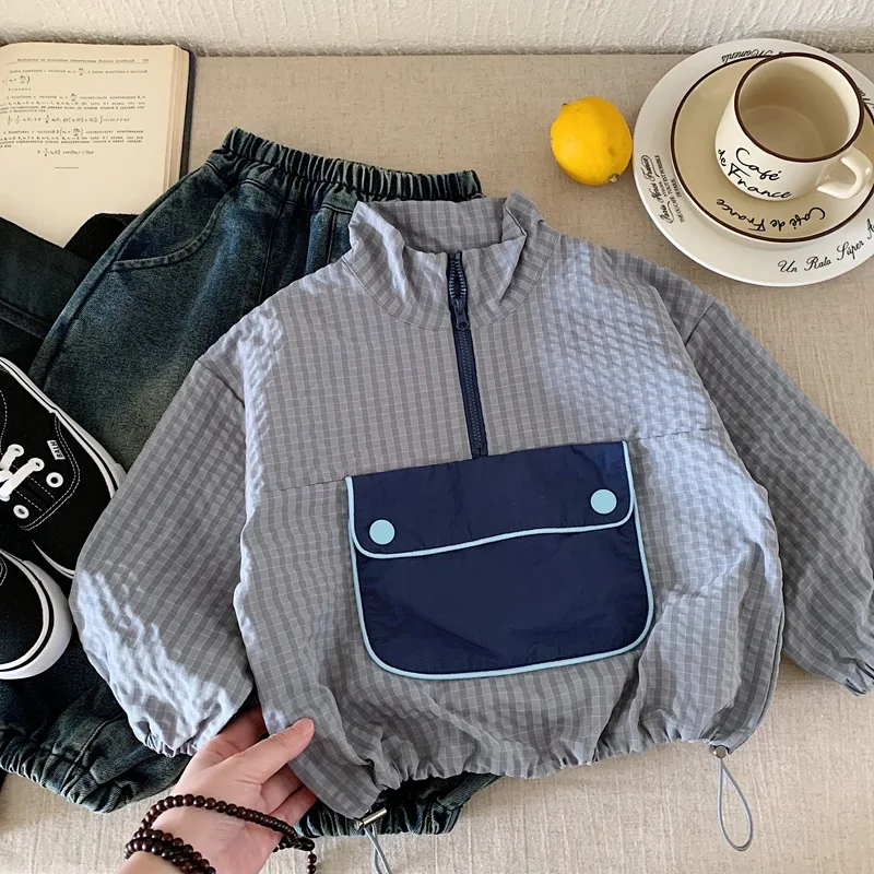 Boys' Plaid Sweatshirt Autumn 2025 New Outdoor Children's Casual Tops Autumn Cargo Jackets
Boys' Plaid Sweatshirt Autumn 2025 New Outdoor Children's Casual Tops Autumn Cargo Jackets