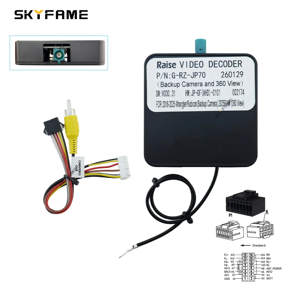 Raise Car LVDS To CVBS AHD Adapter Decoder Video Box For Jeep Wrangler Rubicon Nissan X-Trail Lexus RX/GX/ES G-RZ-JP70/G-RZ-DF6
Raise Car LVDS To CVBS AHD Adapter Decoder Video Box For Jeep Wrangler Rubicon Nissan X-Trail Lexus RX/GX/ES G-RZ-JP70/G-RZ-DF6