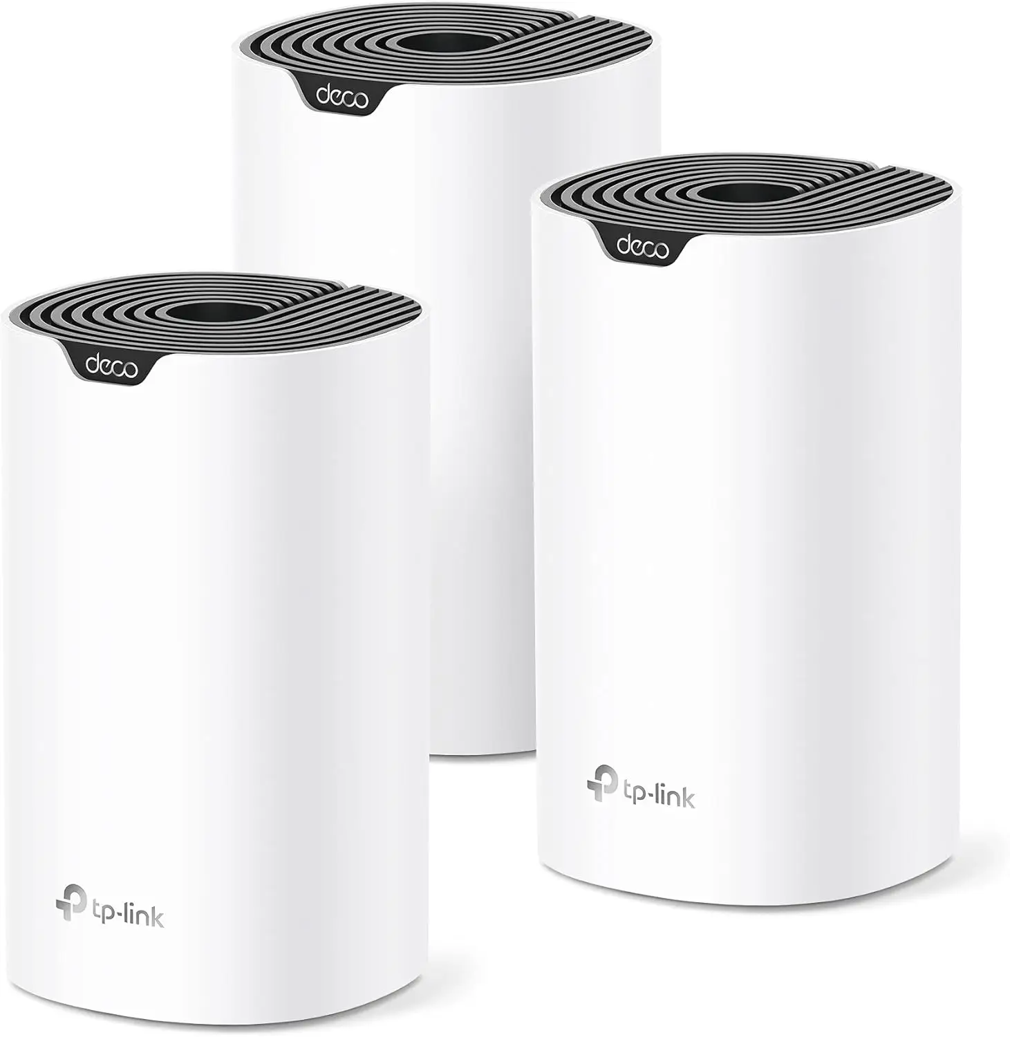 Deco S4 Mesh AC1900 WiFi System - Up to 5,500 Sq.ft. Coverage, Replaces WiFi Router and Extender, Gigabit Ports, Works with Alex
Deco S4 Mesh AC1900 WiFi System - Up to 5,500 Sq.ft. Coverage, Replaces WiFi Router and Extender, Gigabit Ports, Works with Alex