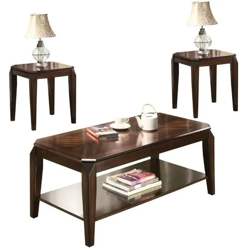 Docila 3 Piece Wooden Coee Table Set in Walnut
Docila 3 Piece Wooden Coee Table Set in Walnut