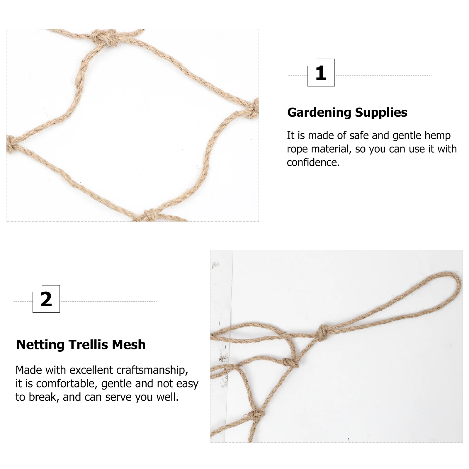 Gardening Mesh Plant Supporting Net Hemp Rope Trellis Netting Protective Mesh for Tomato Cucumber Grape Vertical Support
Gardening Mesh Plant Supporting Net Hemp Rope Trellis Netting Protective Mesh for Tomato Cucumber Grape Vertical Support