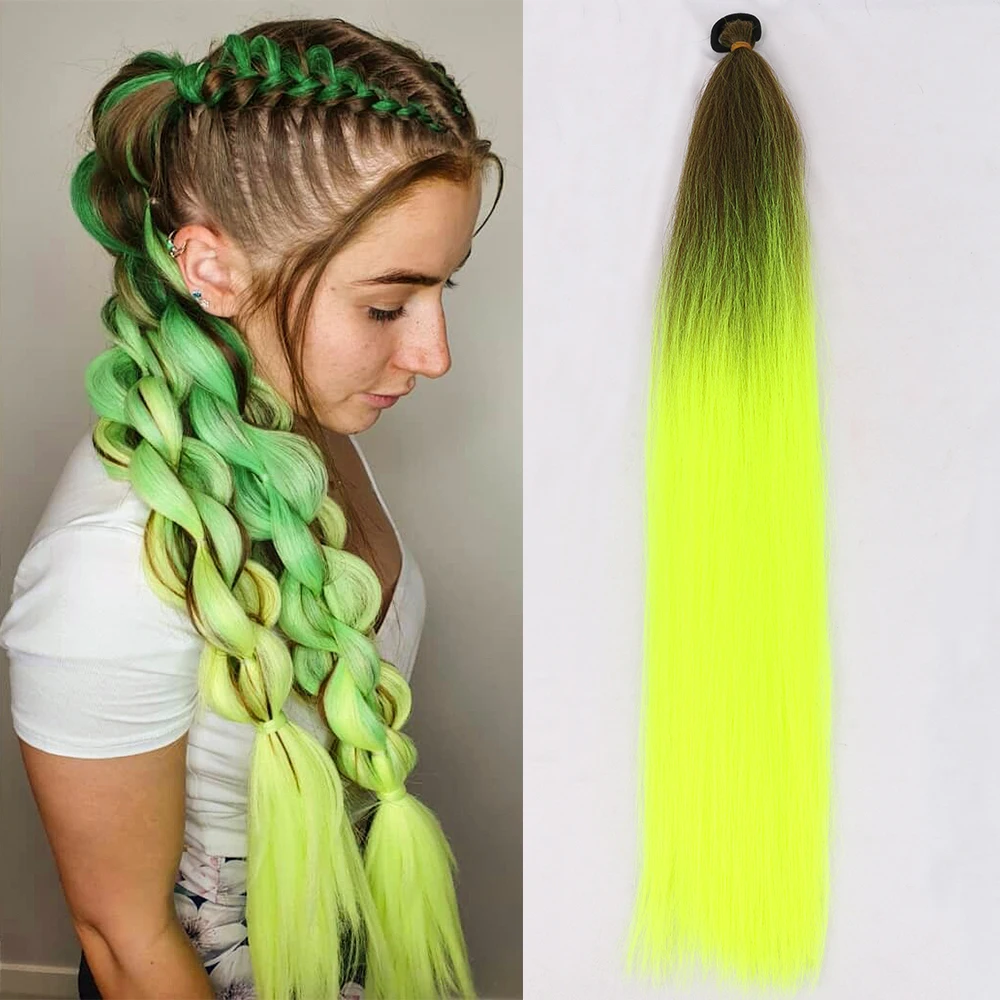 26-дюймовый длинный прямой хвост, синтетический удлинитель с резинкой, плетеный хвост «сделай сам», зеленые аксессуары для волос для вечеринки на Хэллоуин
26-дюймовый длинный прямой хвост, синтетический удлинитель с резинкой, плетеный хвост «сделай сам», зеленые аксессуары для волос для вечеринки на Хэллоуин
