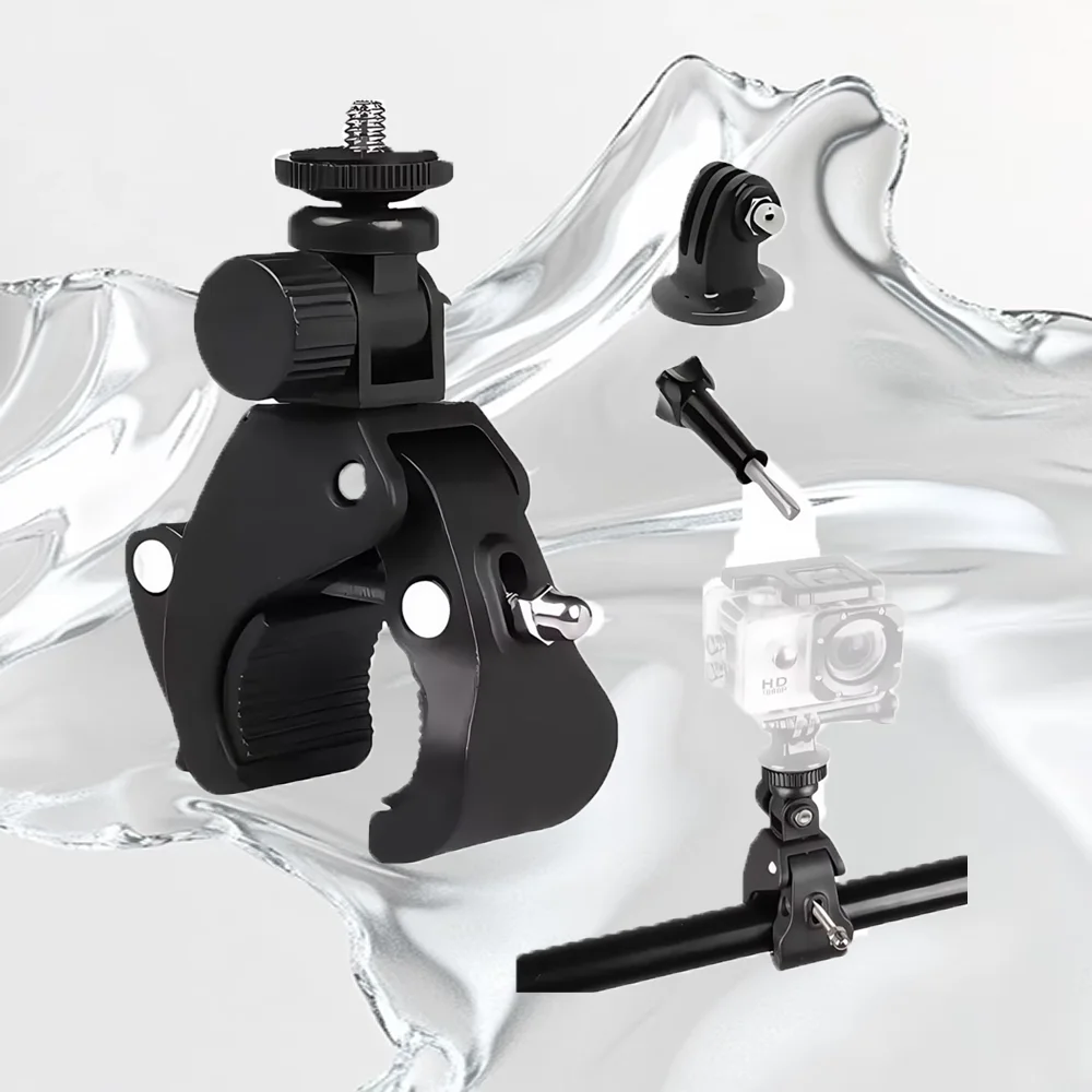 Action Camera Mount Clamp/Bike/Motorcycle Handlebar Clamp Adapter for Insta360/GoPro/AKASO/DJI Osmo, Sports Camera Mounts Compa
Action Camera Mount Clamp/Bike/Motorcycle Handlebar Clamp Adapter for Insta360/GoPro/AKASO/DJI Osmo, Sports Camera Mounts Compa