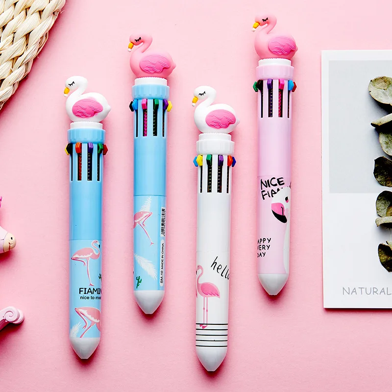 12/60 Pcs Wholesale Flamingo Small Fresh Color Ballpoint Pen Multi-color Student Office Handbook Special Color Oil Pen
12/60 Pcs Wholesale Flamingo Small Fresh Color Ballpoint Pen Multi-color Student Office Handbook Special Color Oil Pen