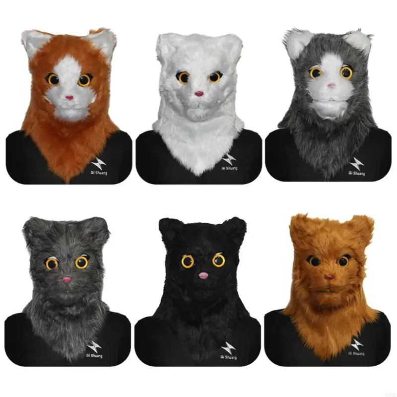 Q0KE Хэллоуин Новинка Маска Костюм Симпатичная Маска Кошки с Подвижным Ротом Маска Головы Животного
Q0KE Хэллоуин Новинка Маска Костюм Симпатичная Маска Кошки с Подвижным Ротом Маска Головы Животного