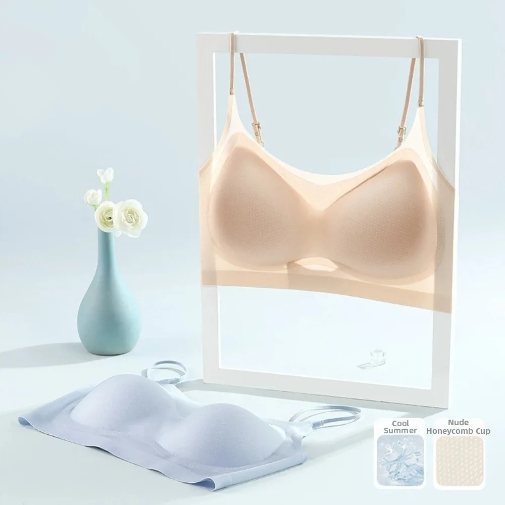 Thin Ice Silk Wireless V Bra Shockproof Traceless Brassiere for Women Anti-sagging Comfortable Seamless Bras Running
Thin Ice Silk Wireless V Bra Shockproof Traceless Brassiere for Women Anti-sagging Comfortable Seamless Bras Running