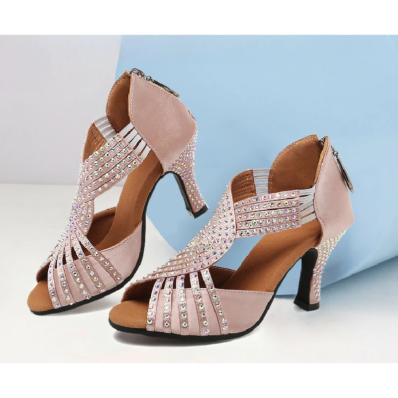 Women Sandals Elegent Heels For Girls Woman Latin Dance Shoes Ladies Tango Dancing Shoes Rhinestone Salsa Dance Party Shoes
Women Sandals Elegent Heels For Girls Woman Latin Dance Shoes Ladies Tango Dancing Shoes Rhinestone Salsa Dance Party Shoes