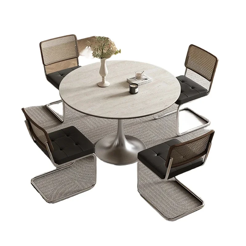 Nordic New Classic Dining Table Round Outside Waterproof Onement Dining Table Coffee Balcony Home Furnitures
Nordic New Classic Dining Table Round Outside Waterproof Onement Dining Table Coffee Balcony Home Furnitures