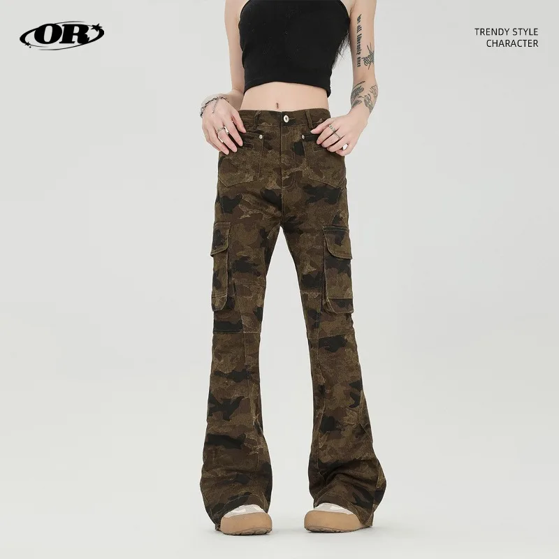 OR FL American Retro Vintage Camouflage 100 Cotton Women Wei La Cargo Trousers Trendy Brand Self-cultivation Staraight Pants Y2k
OR FL American Retro Vintage Camouflage 100 Cotton Women Wei La Cargo Trousers Trendy Brand Self-cultivation Staraight Pants Y2k