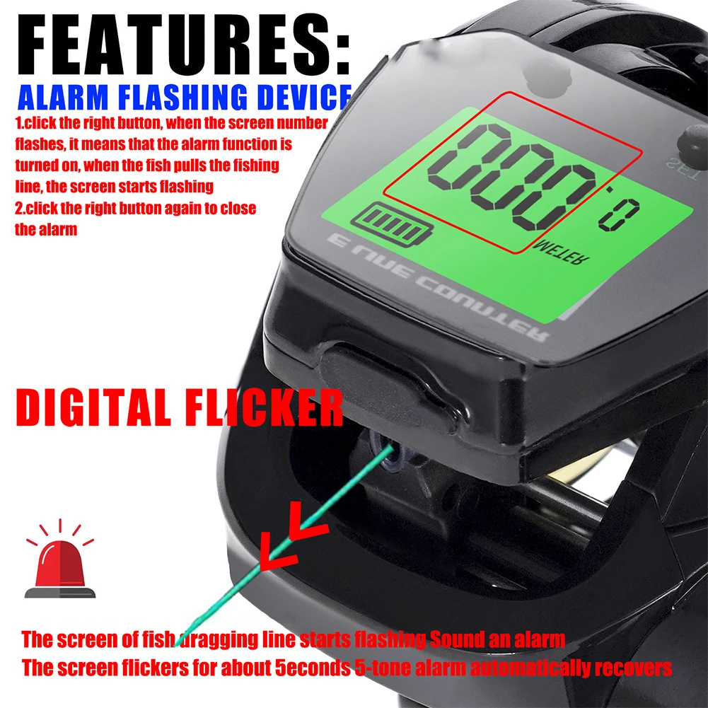 Baitcasting Reel Fish Bite Alarm Reel Fishing Trip Aluminum Alloy Construction For Left Hand Use Fishing Tool 0.16mm 200m
Baitcasting Reel Fish Bite Alarm Reel Fishing Trip Aluminum Alloy Construction For Left Hand Use Fishing Tool 0.16mm 200m