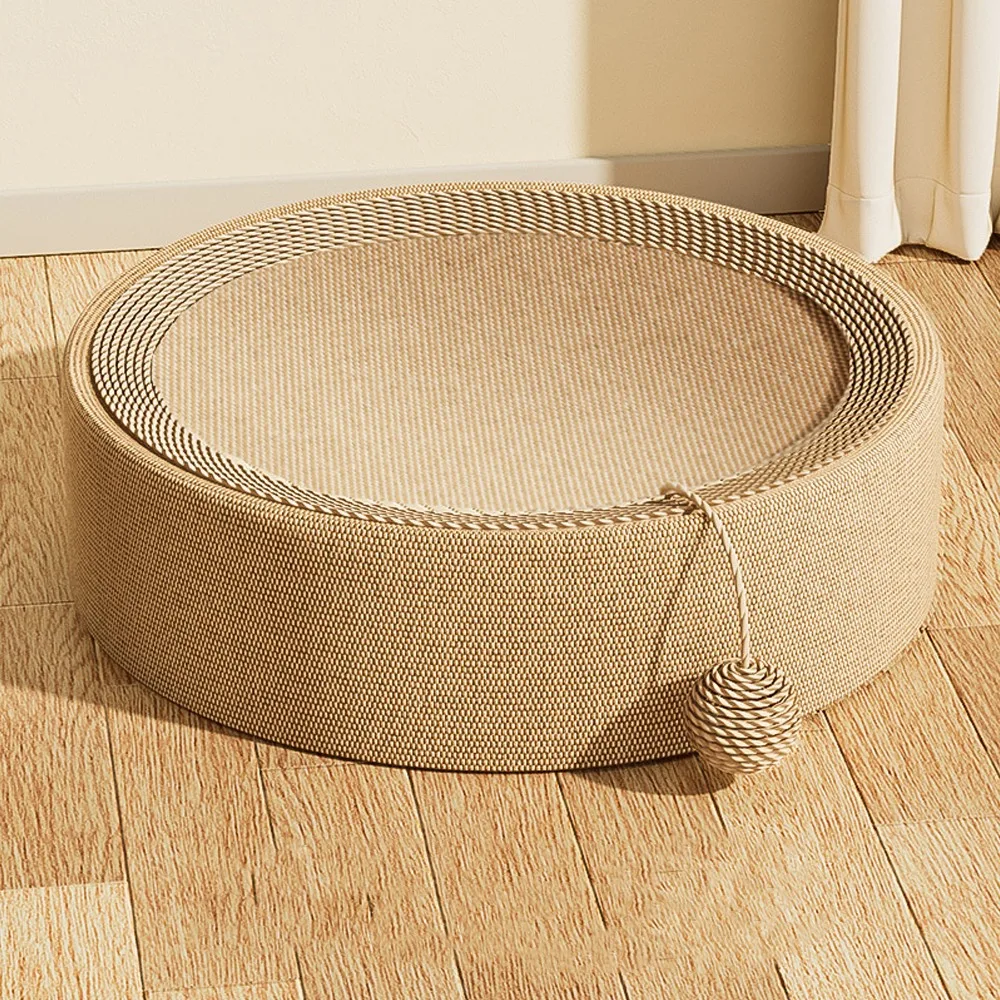 Oval Cat Scratching Bed Sisal Basin Breathable Cat Claw Board Wear-resistant Integrated Cat Paw Board Basin Household Pet 
Oval Cat Scratching Bed Sisal Basin Breathable Cat Claw Board Wear-resistant Integrated Cat Paw Board Basin Household Pet