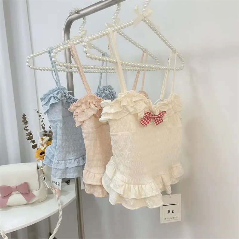 Japan New Sweet And Spicy Pure Desire Bow Suspender Beixin Women'S Summer Bottoming Short Top
Japan New Sweet And Spicy Pure Desire Bow Suspender Beixin Women'S Summer Bottoming Short Top