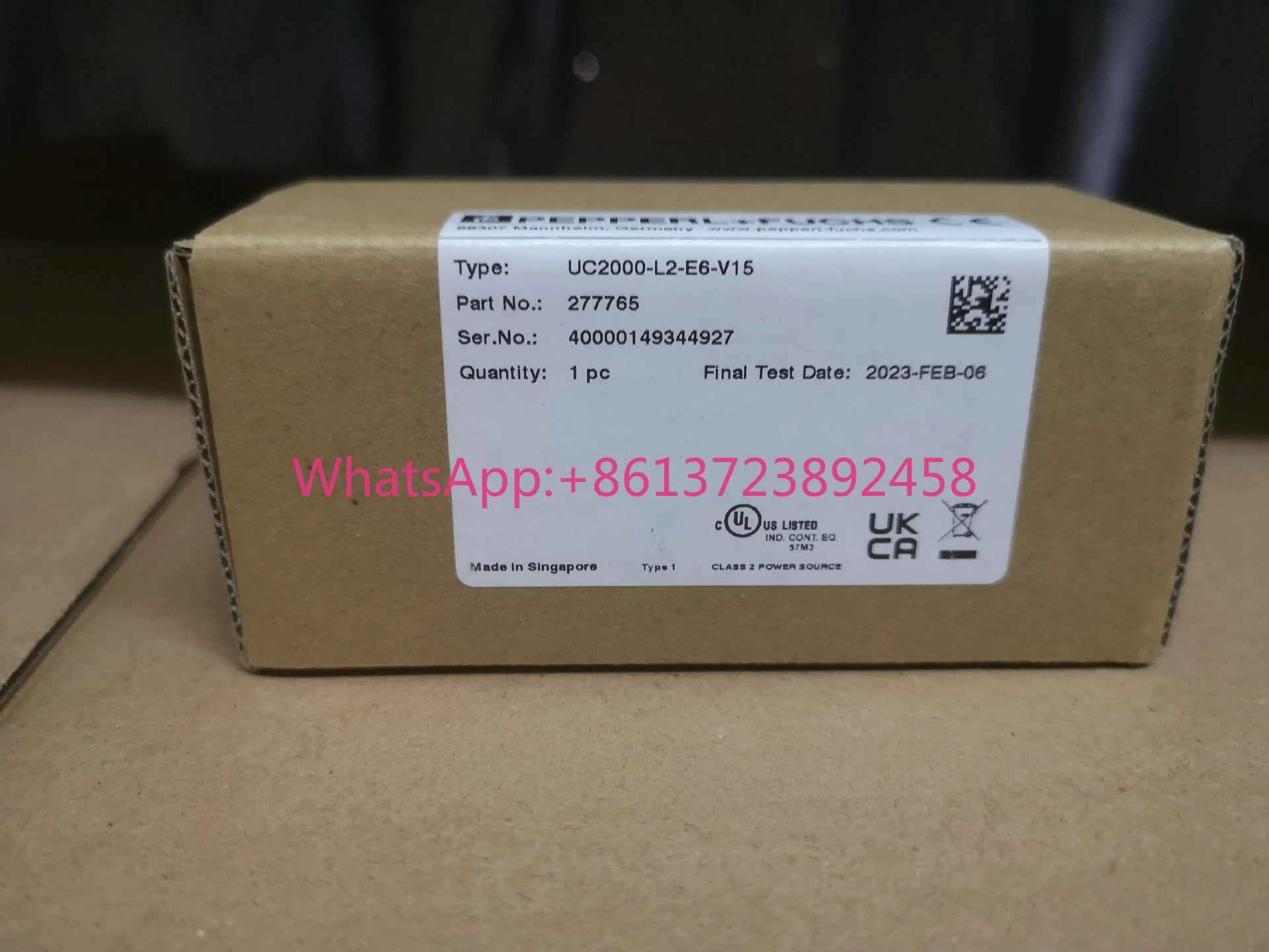 Pepperl + Fuchs UC2000-L2-E6-V15
Pepperl + Fuchs UC2000-L2-E6-V15