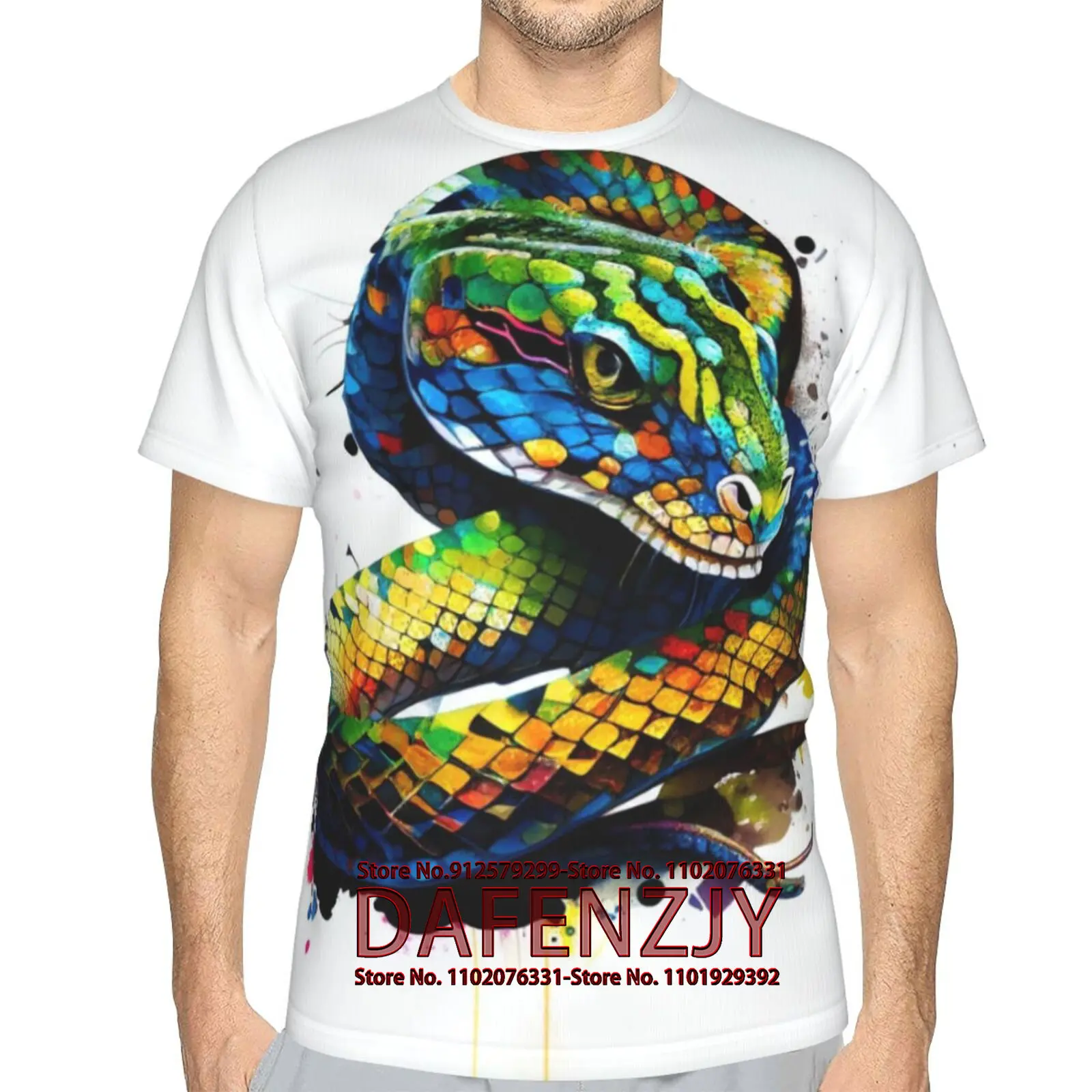 Men's T-Shirt 3D Printed T-Shirt Novelty Snake Graphics T-Shirt Crewneck Tees
Men's T-Shirt 3D Printed T-Shirt Novelty Snake Graphics T-Shirt Crewneck Tees