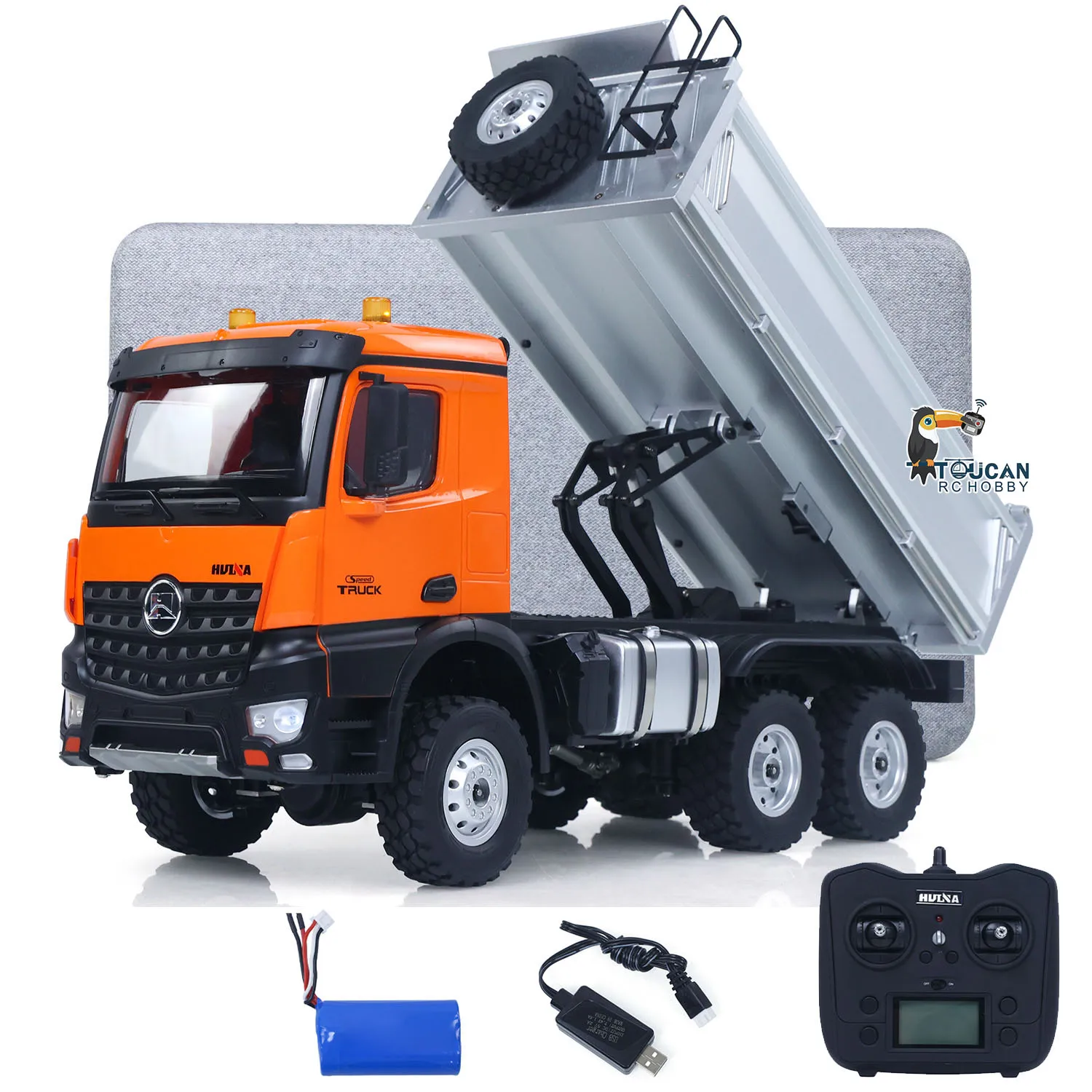 NEW 1/14 HUINA 1598 RC Dumper Truck RTR 2.4GHz Electric Remote Control Car Battery Light Sound Outdoor RC Toys Model Boys Gifts
NEW 1/14 HUINA 1598 RC Dumper Truck RTR 2.4GHz Electric Remote Control Car Battery Light Sound Outdoor RC Toys Model Boys Gifts