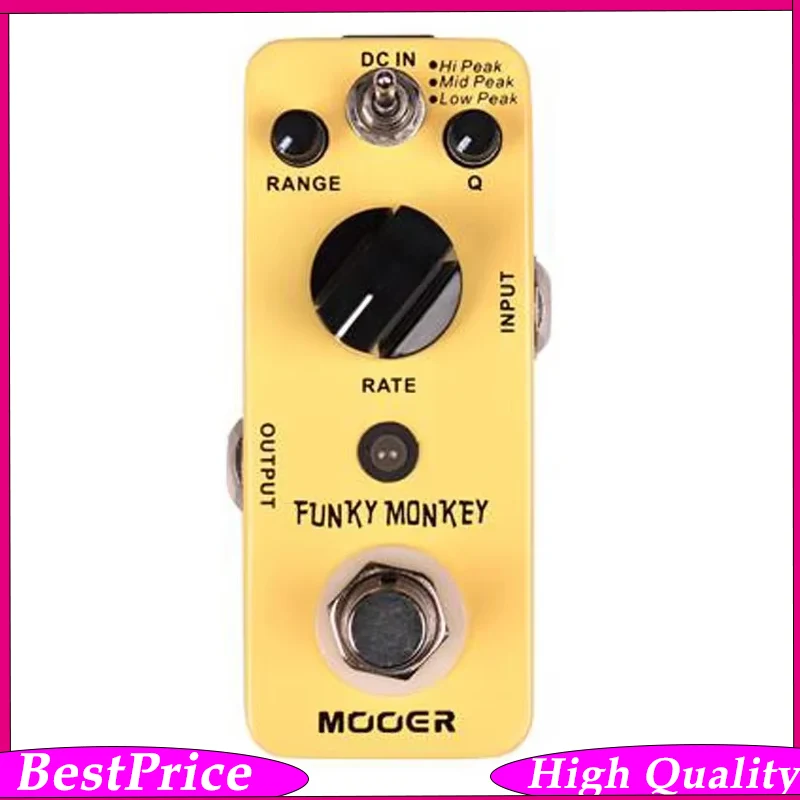 MOOER Funky Monkey Auto Wah Guitar Effect Pedal with 3 Modes Hi/Mid/Low Peak True Bypass Full Metal Shell for Electric Guitar
MOOER Funky Monkey Auto Wah Guitar Effect Pedal with 3 Modes Hi/Mid/Low Peak True Bypass Full Metal Shell for Electric Guitar