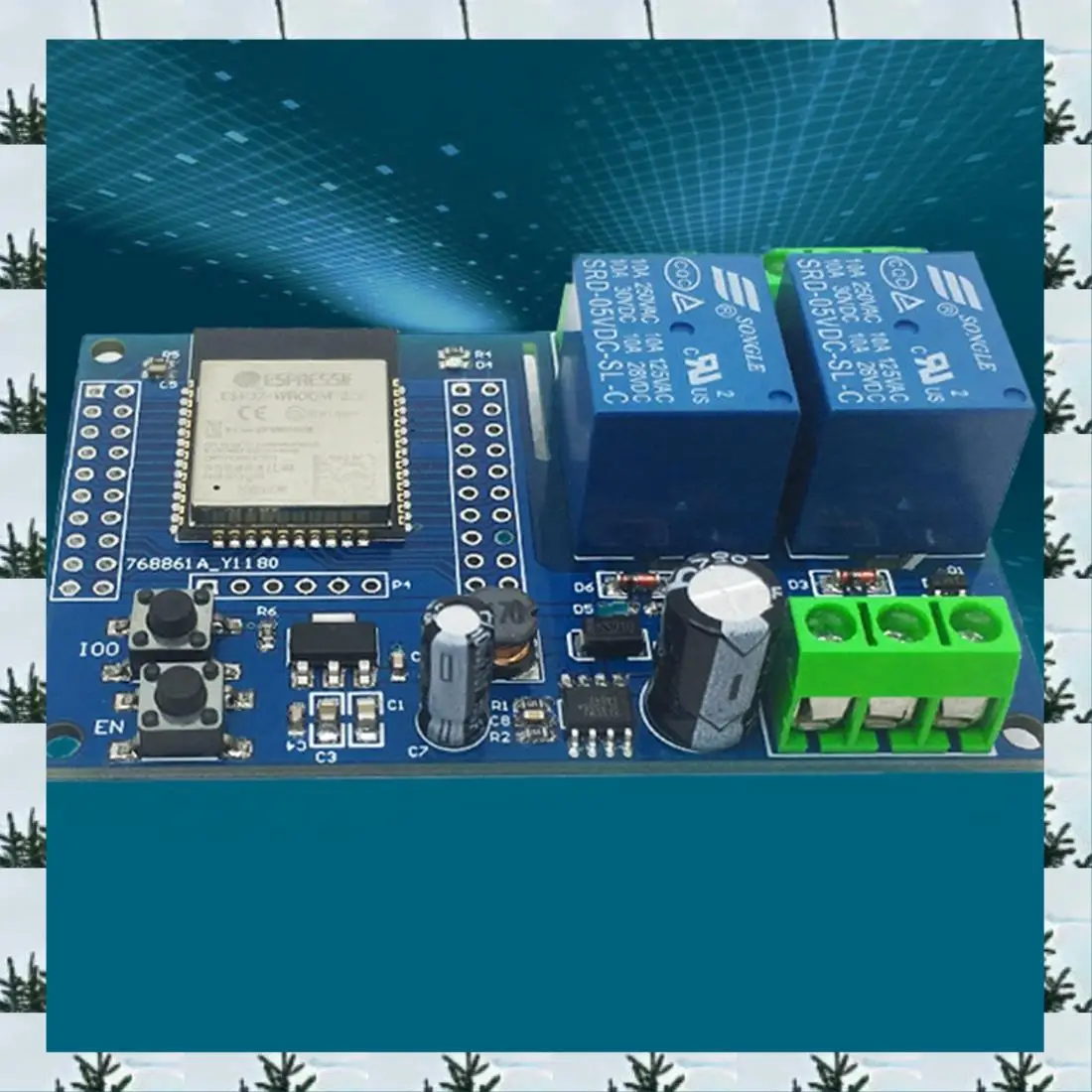 ABLG двухканальный релейный модуль WIFI ESP32-WROOM макетная плата вторичная разработка источник питания DC5-60V
ABLG двухканальный релейный модуль WIFI ESP32-WROOM макетная плата вторичная разработка источник питания DC5-60V