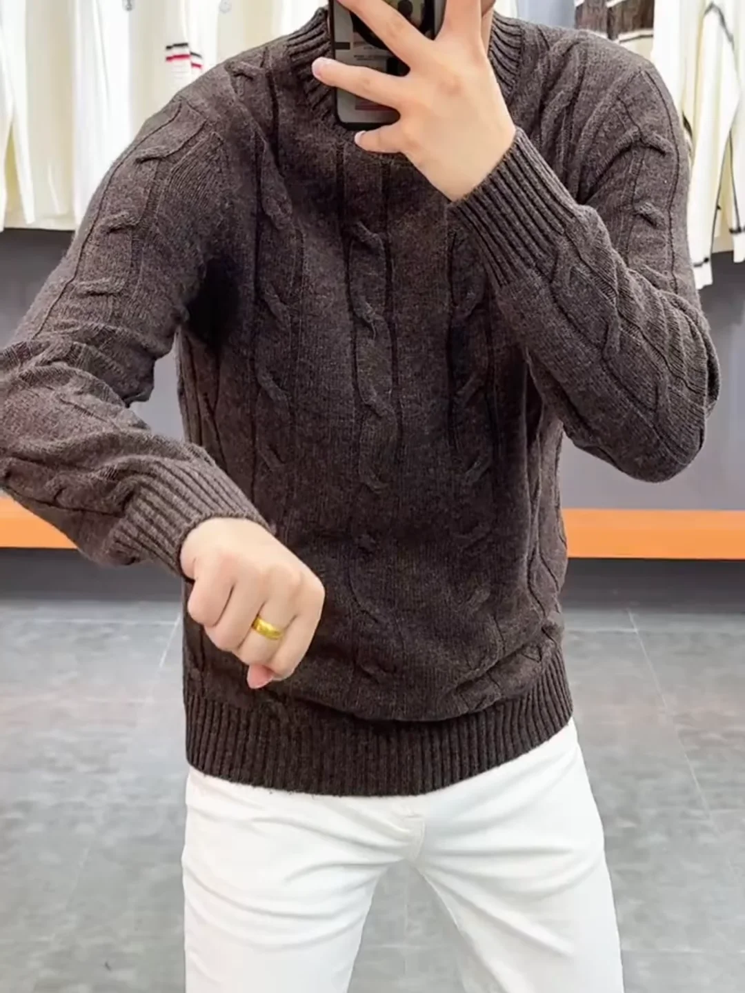 High Quali Men's Knitted Sweater round Ne Faionable Autumn Winter New Arrival Youthful Vitali Sle Casual Comfortable
High Quali Men's Knitted Sweater round Ne Faionable Autumn Winter New Arrival Youthful Vitali Sle Casual Comfortable