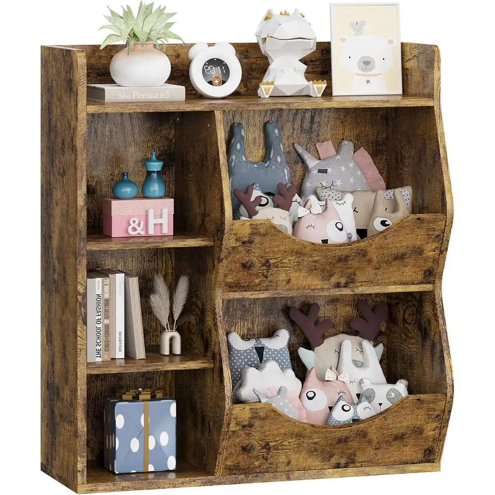 Children's Toy Storage Organizer and Bookcase with Storage Bins for Playroom, Living Room, and Nursery
Children's Toy Storage Organizer and Bookcase with Storage Bins for Playroom, Living Room, and Nursery