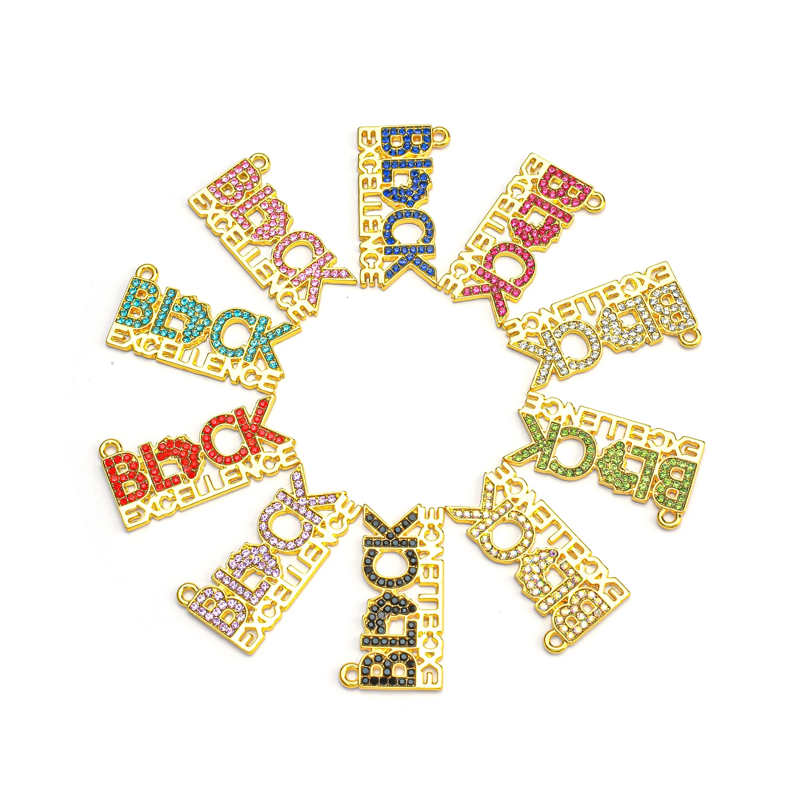 10pcs Block Rhinestone Letter Charms for Bracelet Bangle Jewelry Making DIY Accessories Wholesale LTC0237-LTC0240
10pcs Block Rhinestone Letter Charms for Bracelet Bangle Jewelry Making DIY Accessories Wholesale LTC0237-LTC0240