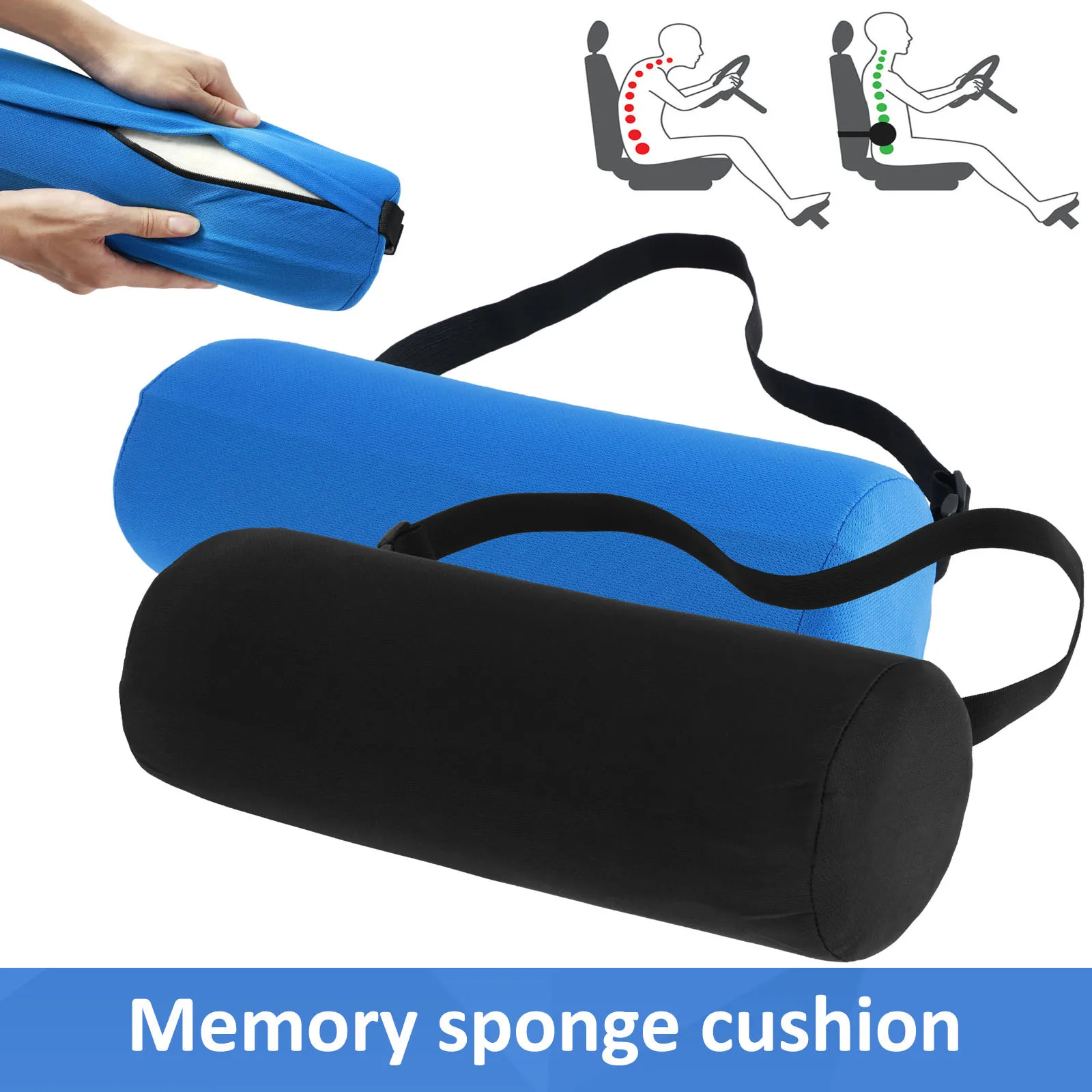 Travel Pillow Lumbar Roll Pillow Body Leg Yoga Pillow Support Memory Foam Cushion with Removable Cover Quickly Asleeping Pillow
Travel Pillow Lumbar Roll Pillow Body Leg Yoga Pillow Support Memory Foam Cushion with Removable Cover Quickly Asleeping Pillow