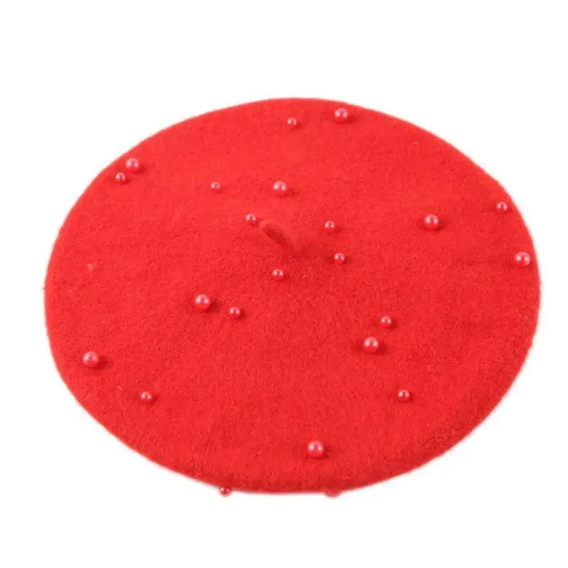 652F Wool French Artist Pumpkin Hat Simple Color Imitation Pearl Beaded Beanie Cap Fall Winter for Kids Girls
652F Wool French Artist Pumpkin Hat Simple Color Imitation Pearl Beaded Beanie Cap Fall Winter for Kids Girls