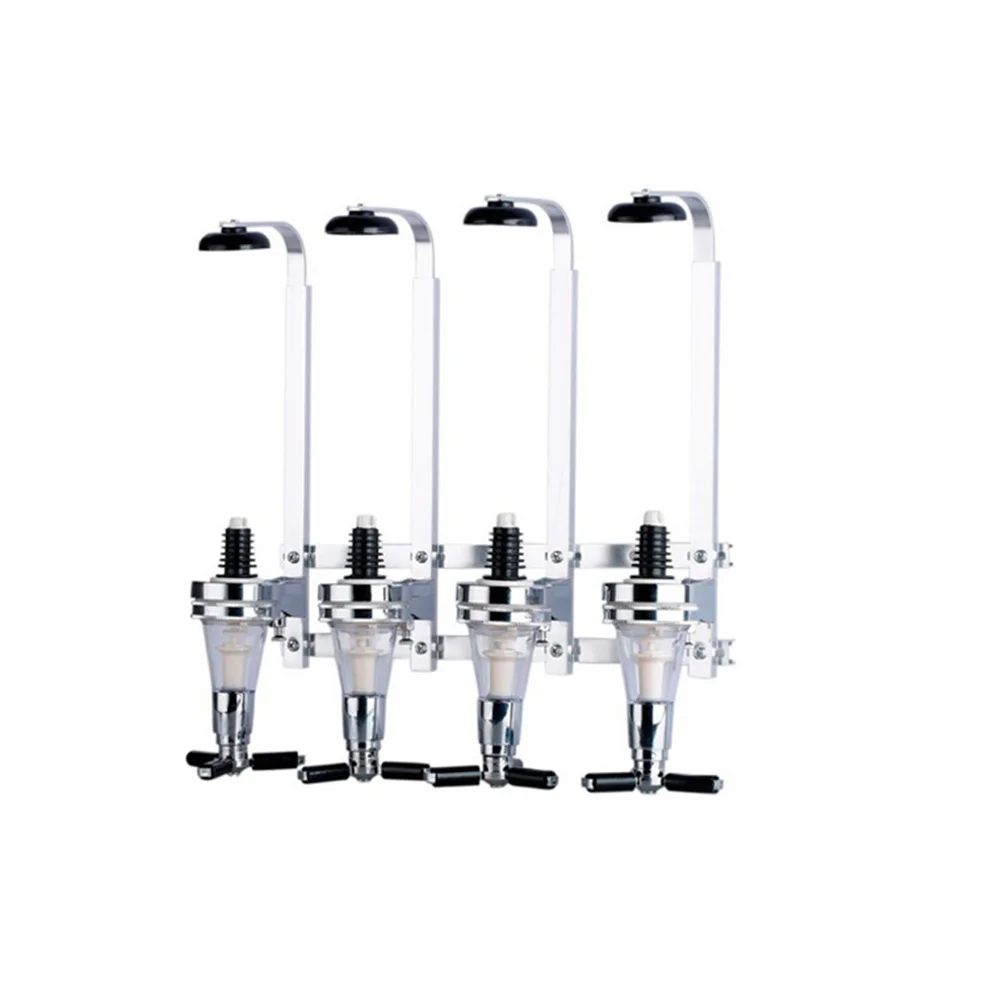 4-Bottle Silver Wall 4-Bottle Liquor Dispenser Mounted Leakproof Aluminum Alloy Beverage Liquor Dispenser for Home Party
4-Bottle Silver Wall 4-Bottle Liquor Dispenser Mounted Leakproof Aluminum Alloy Beverage Liquor Dispenser for Home Party