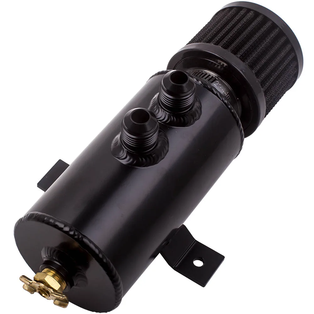 Universal Oil Catch Tank Can 0.75L with Breather Filter Bracket AN10 2 Port
Universal Oil Catch Tank Can 0.75L with Breather Filter Bracket AN10 2 Port