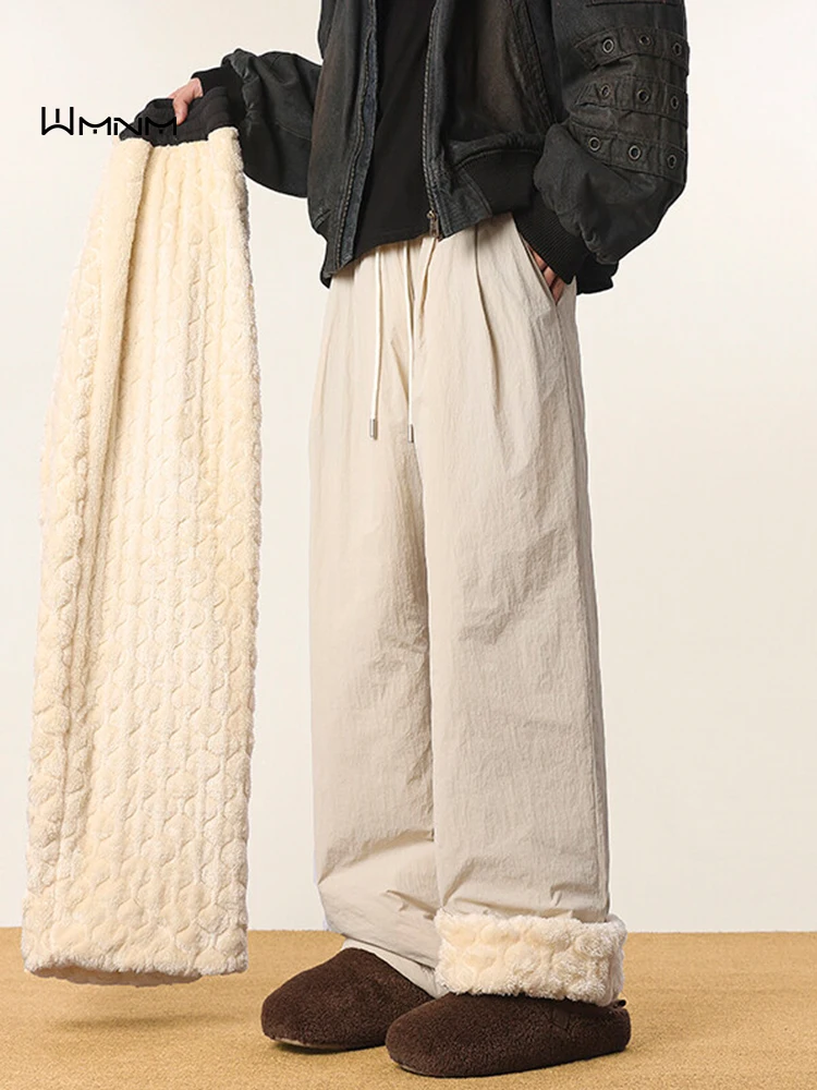 Waterproof Fce Lined Snow Ski Pants Men's Casual Lamb Fur Thiened Warm Cotton Pants Loose Straight Leg Elastic Waist
Waterproof Fce Lined Snow Ski Pants Men's Casual Lamb Fur Thiened Warm Cotton Pants Loose Straight Leg Elastic Waist