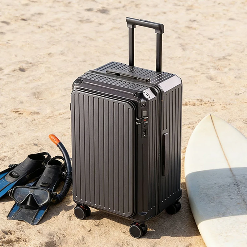20-28 inch 1:9 Large Suitcase Multifunctional Travel Luggage Front Opening Suitcase with Five Wheels 20 inch Cabin Box
20-28 inch 1:9 Large Suitcase Multifunctional Travel Luggage Front Opening Suitcase with Five Wheels 20 inch Cabin Box