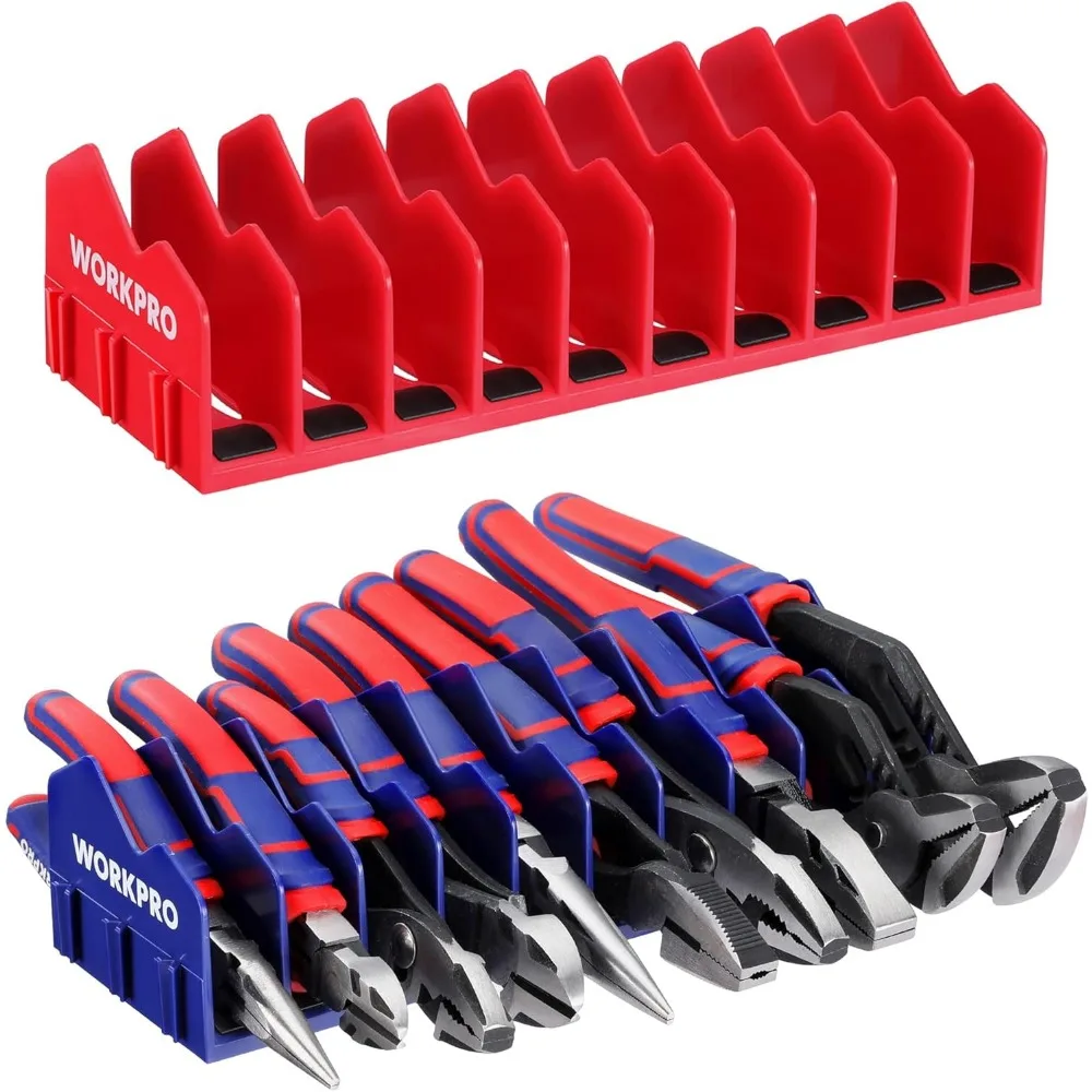 2 Pack Pliers Organizer Rack with Non Slip Rubber Base for 20 Slot Tool Box and Drawer Storage
2 Pack Pliers Organizer Rack with Non Slip Rubber Base for 20 Slot Tool Box and Drawer Storage