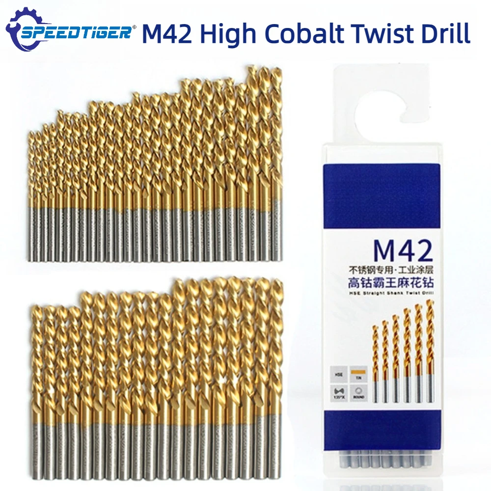 SPEEDTIGER M42 8% High-cobalt Hard Metal Twist Drill Bit for Drilling Holes in Stainless Steel with A Hand-held Electric Drill
SPEEDTIGER M42 8% High-cobalt Hard Metal Twist Drill Bit for Drilling Holes in Stainless Steel with A Hand-held Electric Drill