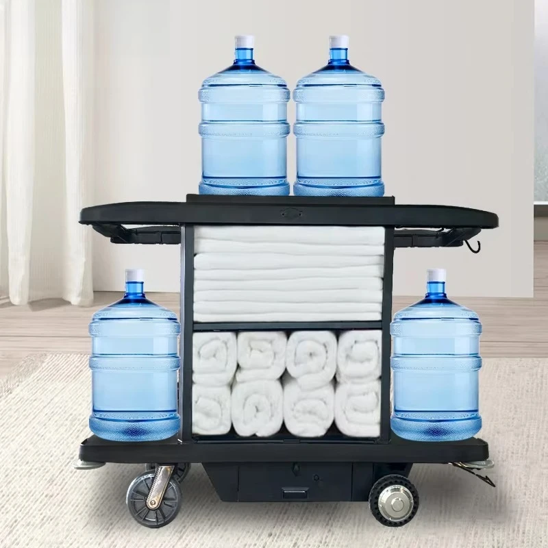 Heavy Duty Plastic Electric Housekeeping Cart
Heavy Duty Plastic Electric Housekeeping Cart