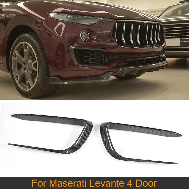 Carbon Fiber Front Bumper Vents Fog Lamp Cover Trim For Maserati Levante 4 Door 2016 2017 Car Front Canards Fins Splitters
Carbon Fiber Front Bumper Vents Fog Lamp Cover Trim For Maserati Levante 4 Door 2016 2017 Car Front Canards Fins Splitters