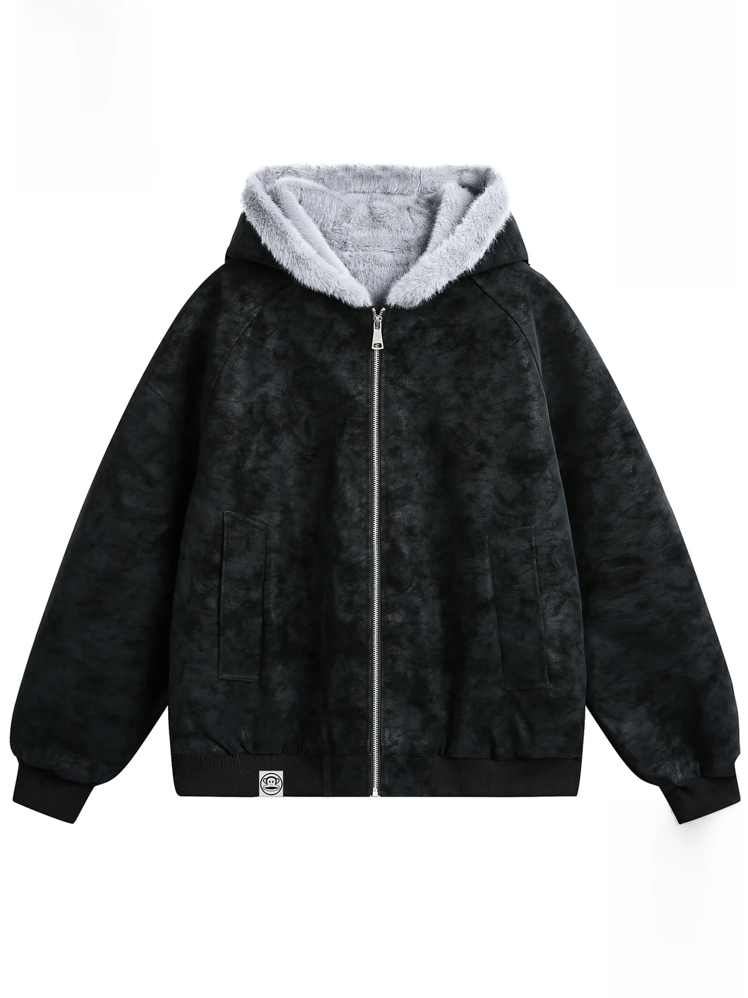 Зимняя куртка Paul Frank с капюшоном, мужская утепленная флисовая теплая молодежная модная брендовая куртка из искусственной кожи для пар с молнией и карманами
Зимняя куртка Paul Frank с капюшоном, мужская утепленная флисовая теплая молодежная модная брендовая куртка из искусственной кожи для пар с молнией и карманами