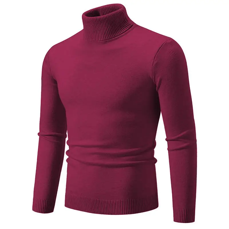 Men's Autumn and Winter High Neck Bottom Shirt Slim Fit Long Sleeve Knit Sweater Tops
Men's Autumn and Winter High Neck Bottom Shirt Slim Fit Long Sleeve Knit Sweater Tops