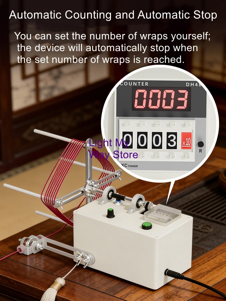 Multifunctional Electric Winding Machine, Automatic Tassel Maker, Automatic Stop, Adjustable Speed and Size
Multifunctional Electric Winding Machine, Automatic Tassel Maker, Automatic Stop, Adjustable Speed and Size