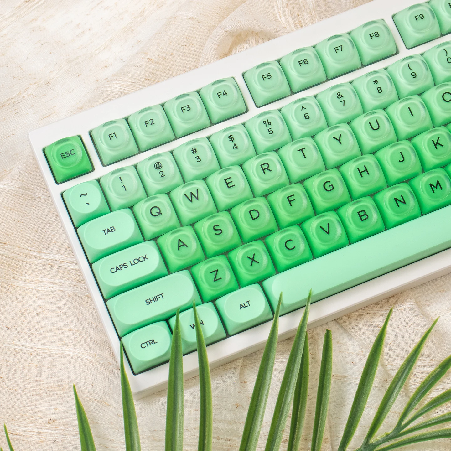 Green Jelly Gradient Theme Mechanical Keyboard Keycap Pbt+Pc Keycaps HOA Profile Pink Ball Cap Adapted To Wooting, Etc.
Green Jelly Gradient Theme Mechanical Keyboard Keycap Pbt+Pc Keycaps HOA Profile Pink Ball Cap Adapted To Wooting, Etc.