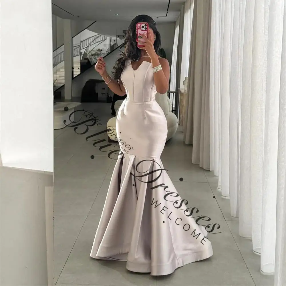 customized Strapless Sleeveless Simple Pleat Mermaid Evening Dress Floor Length Sweep Train Formal Prom Gown New
customized Strapless Sleeveless Simple Pleat Mermaid Evening Dress Floor Length Sweep Train Formal Prom Gown New
