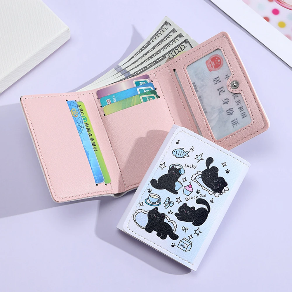 Милый красный кошелек-книжка с мультяшным котенком для женщин, короткий, складной, с множеством отделений для карт, компактный, без отделения для монет, для повседневного использования
Милый красный кошелек-книжка с мультяшным котенком для женщин, короткий, складной, с множеством отделений для карт, компактный, без отделения для монет, для повседневного использования