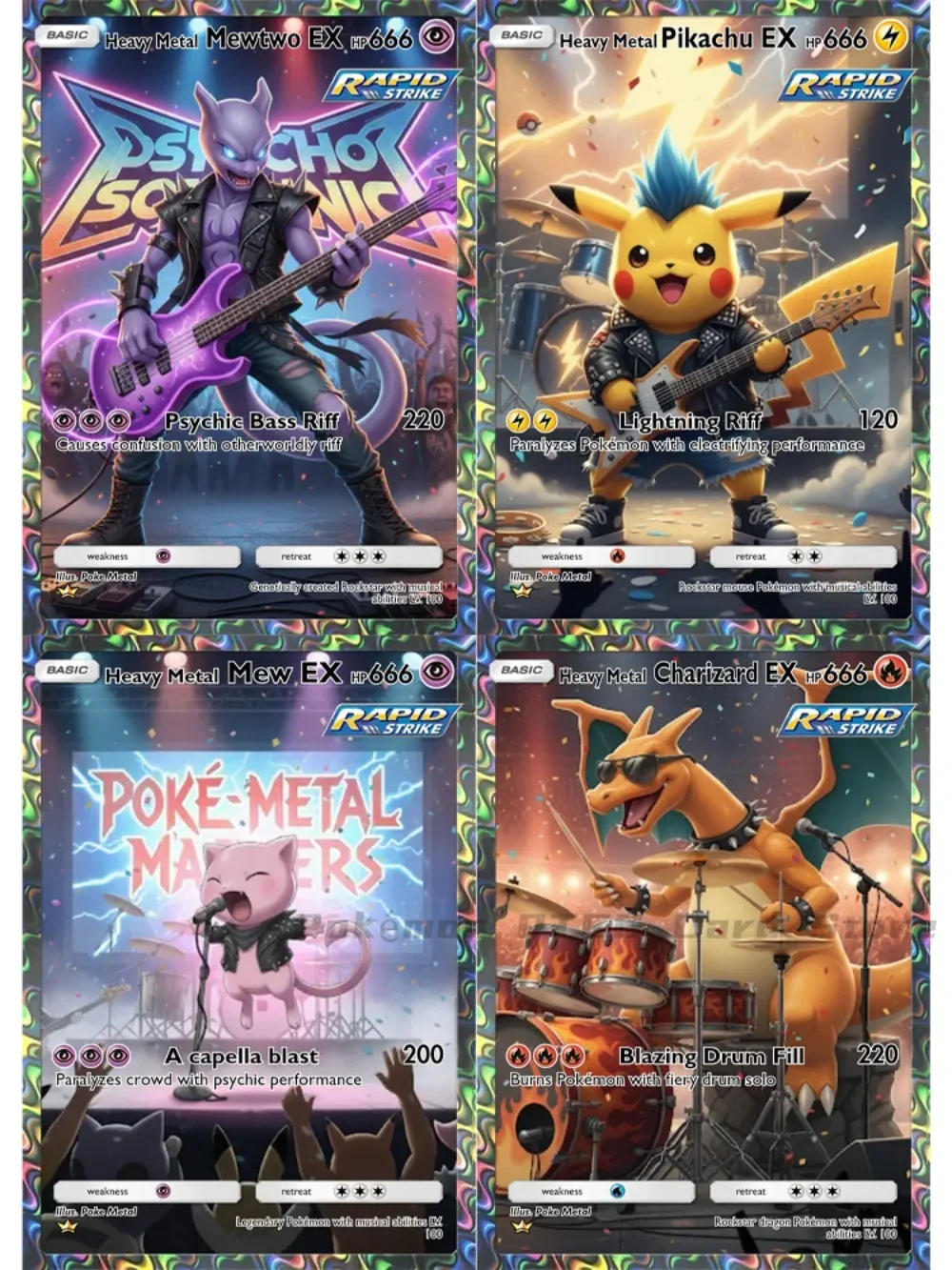 4 шт. карты покемонов рок серии Charizard Mew Mewtwo PTCG коллекционные карты коллекция покемонов боевая колода нарисованные вручную карты подарок 
4 шт. карты покемонов рок серии Charizard Mew Mewtwo PTCG коллекционные карты коллекция покемонов боевая колода нарисованные вручную карты подарок