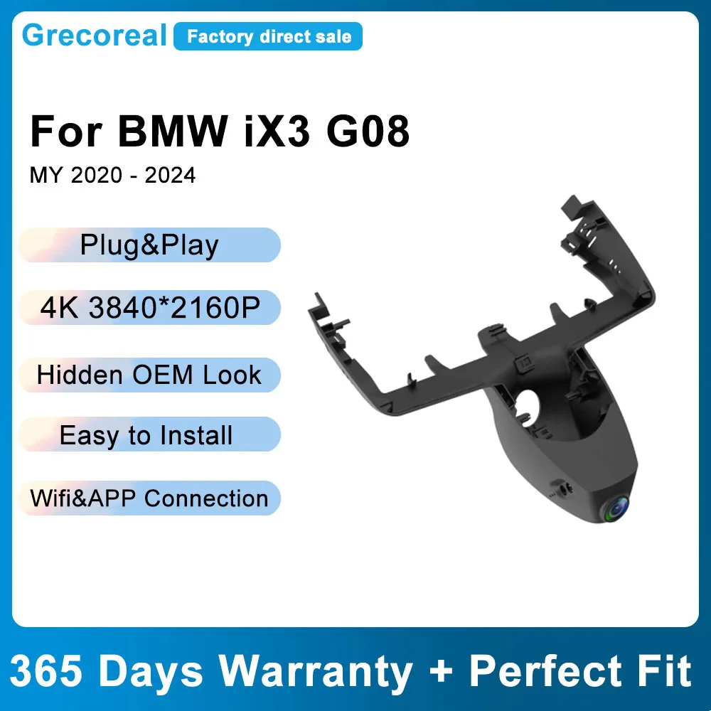 Передний и задний автомобильный рекордер Grecoreal Plug Play 4K Wi-Fi Dashcam Автомобильный видеорегистратор, совместимый с BMW iX3 G08 2024 2023 2022 2021 2020
Передний и задний автомобильный рекордер Grecoreal Plug Play 4K Wi-Fi Dashcam Автомобильный видеорегистратор, совместимый с BMW iX3 G08 2024 2023 2022 2021 2020