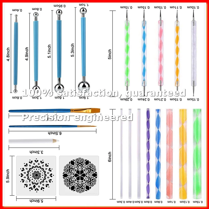 45 PCS Mandala Dotting Tools Set, Stencil Painting Arts Supplies Tools Kits Including Stencil Templates, Mini Easel-A22U
45 PCS Mandala Dotting Tools Set, Stencil Painting Arts Supplies Tools Kits Including Stencil Templates, Mini Easel-A22U