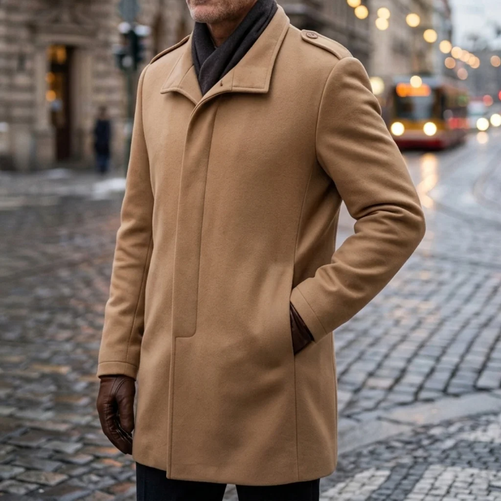 New Product Windbreaker Invisible Button Jacket Men's Street Coat Business Casual Wear Single Row Button Mid-length Men's Coat
New Product Windbreaker Invisible Button Jacket Men's Street Coat Business Casual Wear Single Row Button Mid-length Men's Coat
