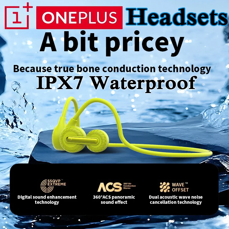 Наушники Oneplus с костной проводимостью, беспроводная гарнитура, Bluetooth IPX7, водонепроницаемая гарнитура для бега, вождения, плавания
Наушники Oneplus с костной проводимостью, беспроводная гарнитура, Bluetooth IPX7, водонепроницаемая гарнитура для бега, вождения, плавания